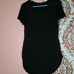 Black mesh-like top